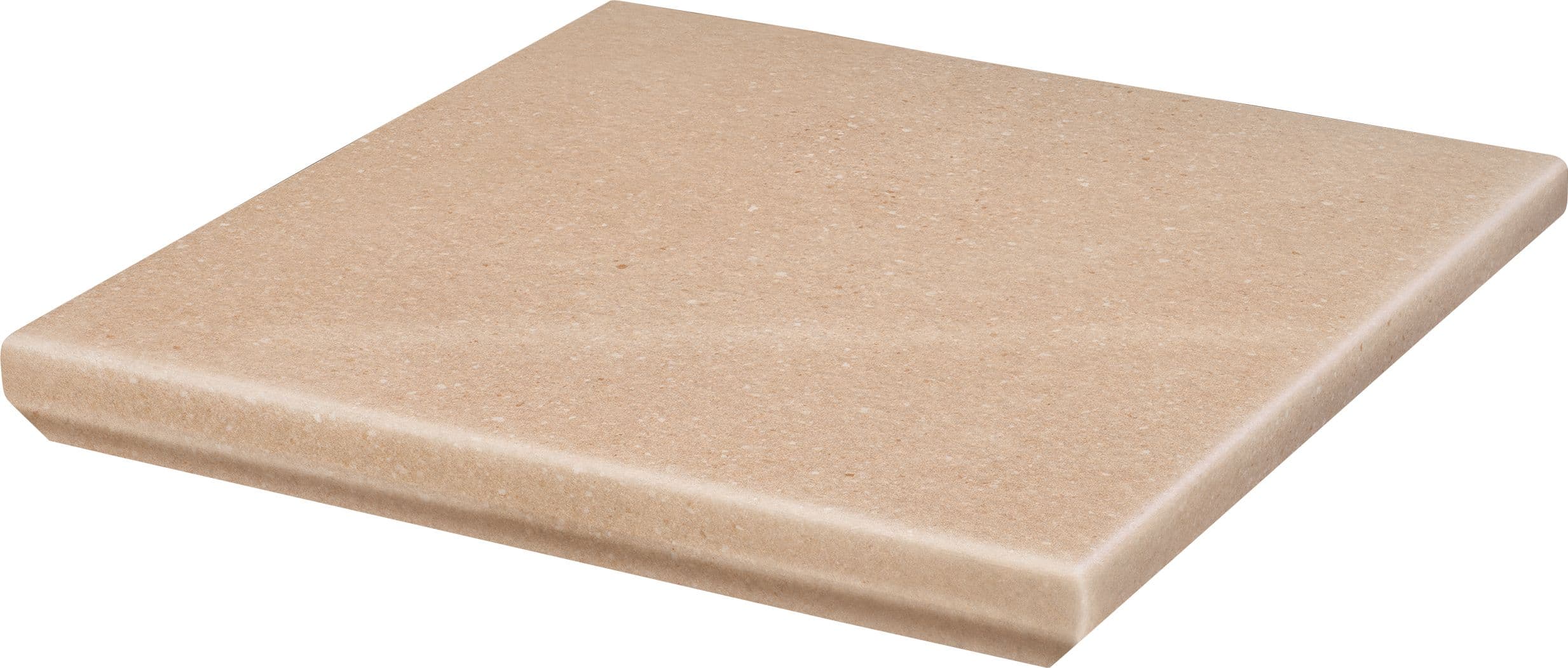 Ступень-флорентинер клинкерная угловая структурная Paradyz Mattone Sabbia Beige, 330*330*11 мм - Image 1