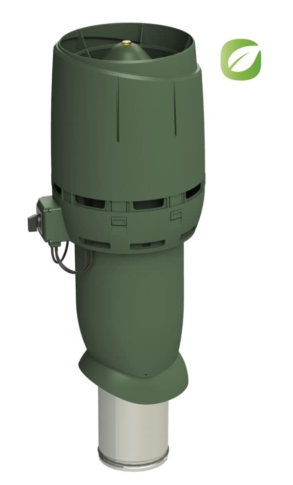 Вентилятор с колпаком Vilpe FLOW ECo160Р/700, зеленый - Image 1