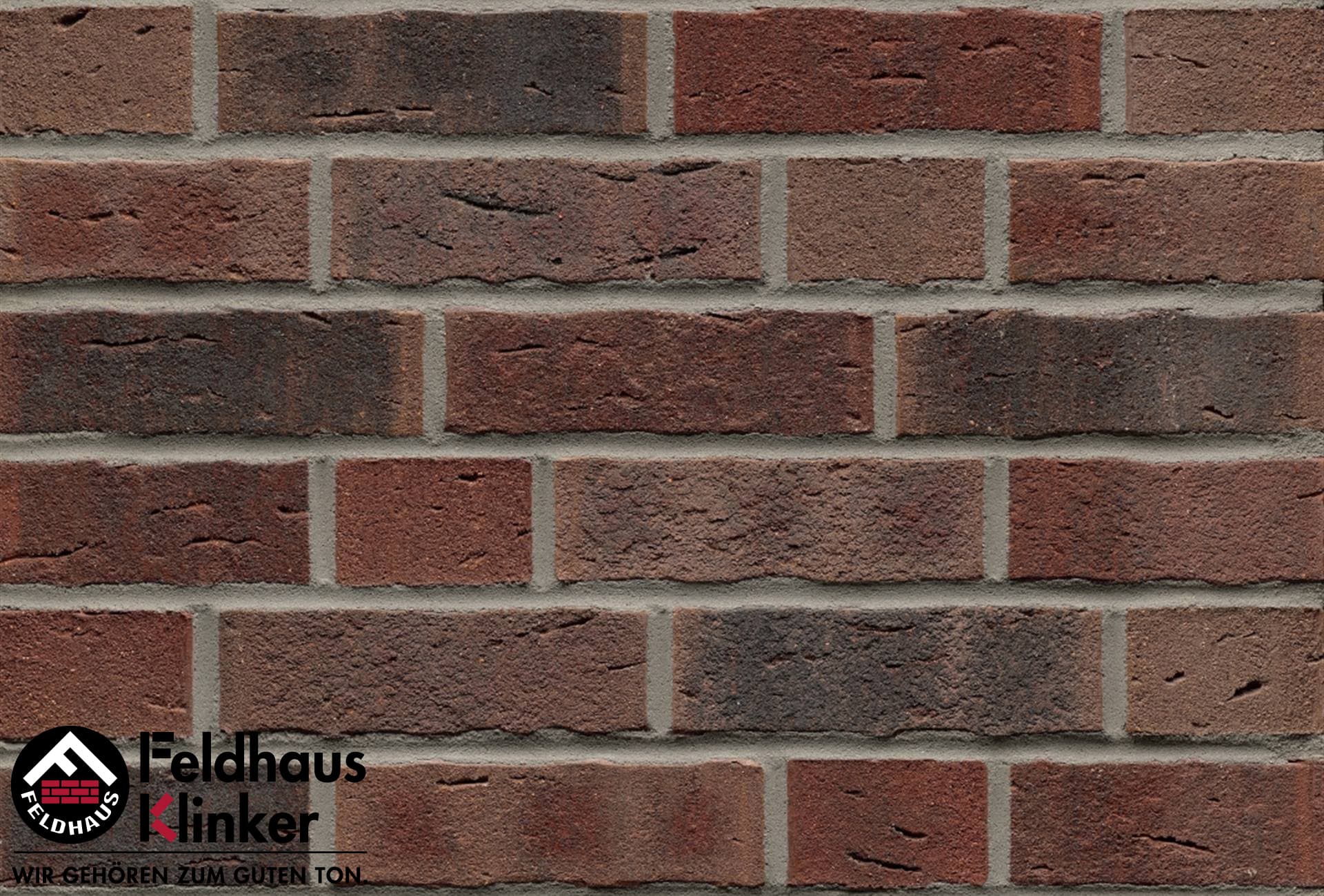Плитка фасадная клинкерная Feldhaus Klinker R663NF14 sintra cerasi nelino, 240*71*14 мм - Image 1