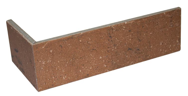 Плитка фасадная клинкерная угловая Interbau Brickloft INT573 Ziegel, 240*115*52*10 мм - Image 1