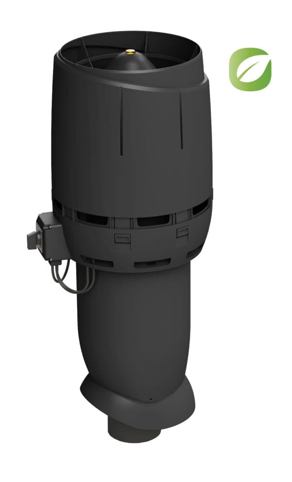 Вентилятор крышный Vilpe FLOW ECo110Р/700, черный - Image 1