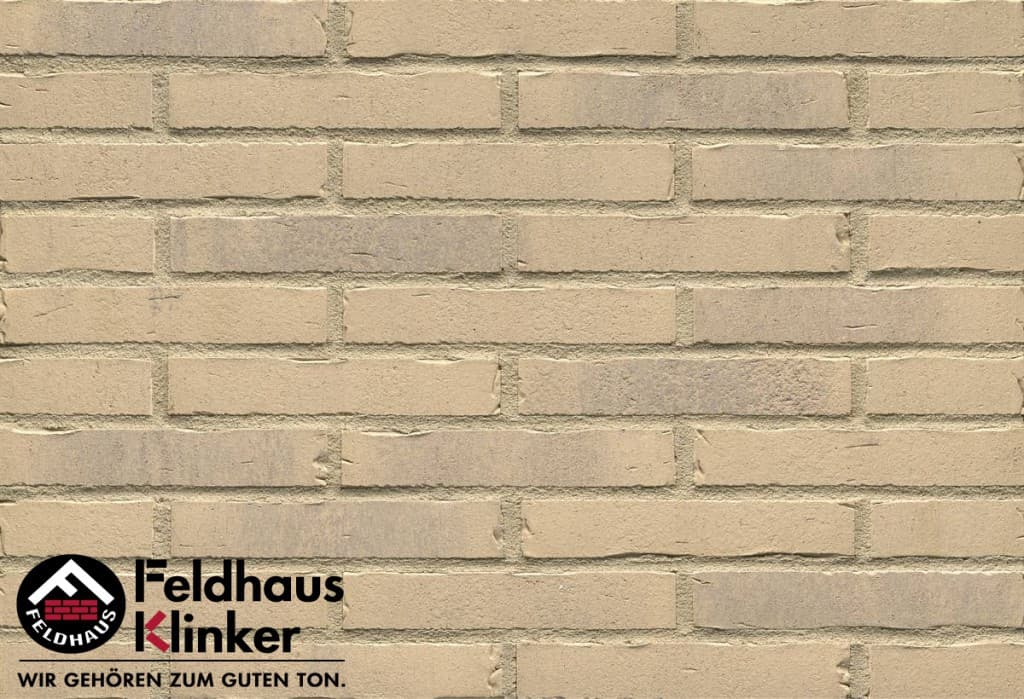 Плитка фасадная клинкерная Feldhaus Klinker R733NF14 vascu crema pandra, 240*71*14 мм - Image 1