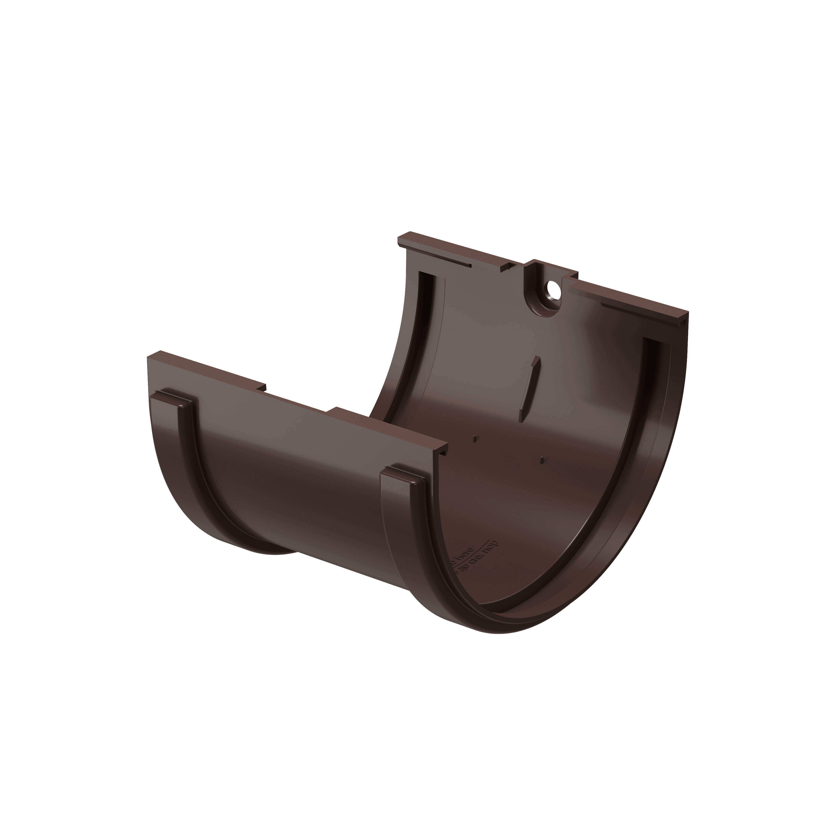 Docke STANDARD Соединитель желобов 120 мм (Темно-коричневый) - Image 1