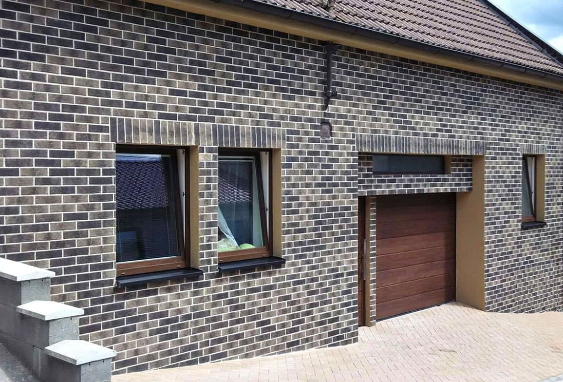 Плитка фасадная клинкерная Roben Aarhus Silberschwarz серебряно-черный, 240*71*14 мм - Image 2