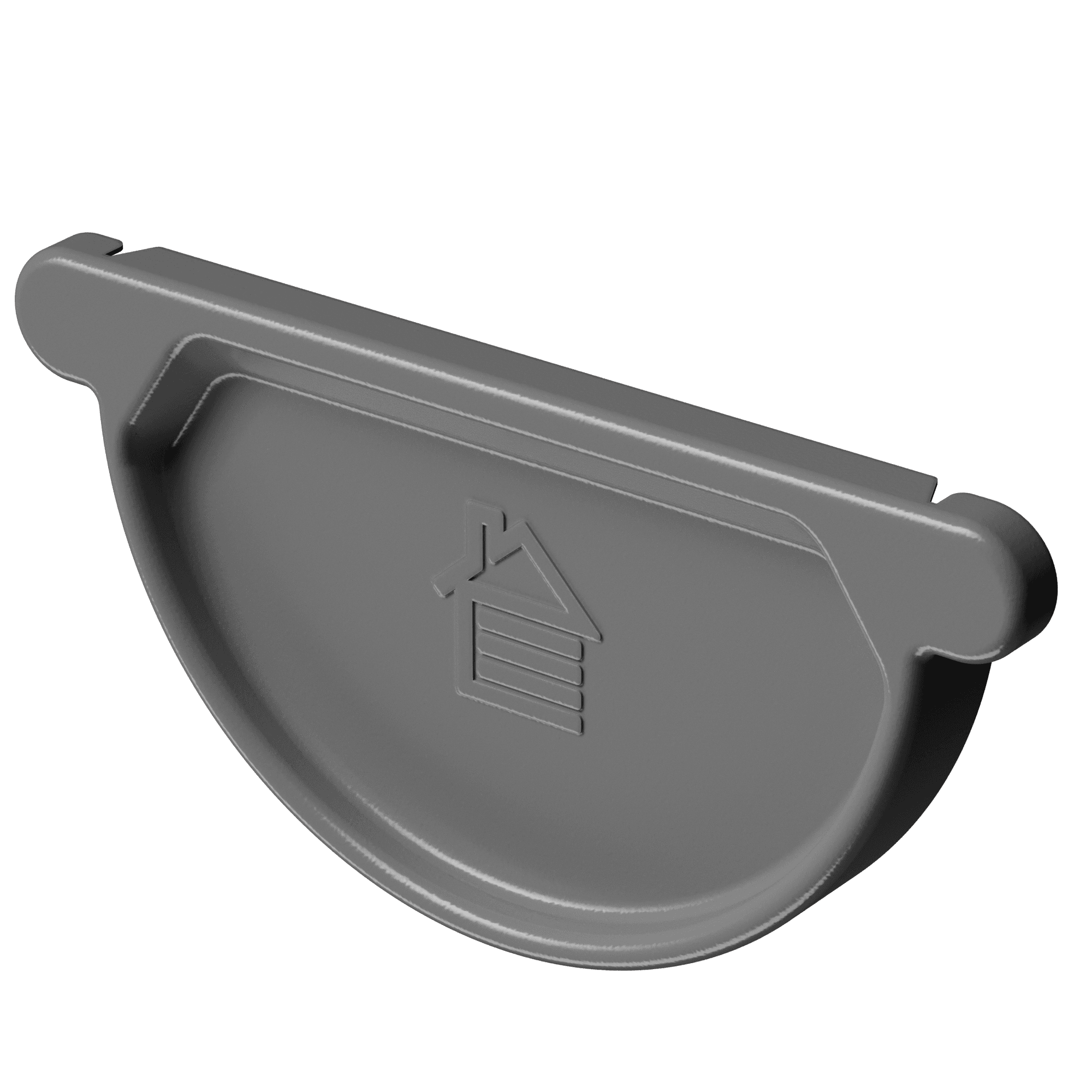 Заглушка желоба Ø125 Docke Stal Premium, RAL 7024 Графит - Image 2