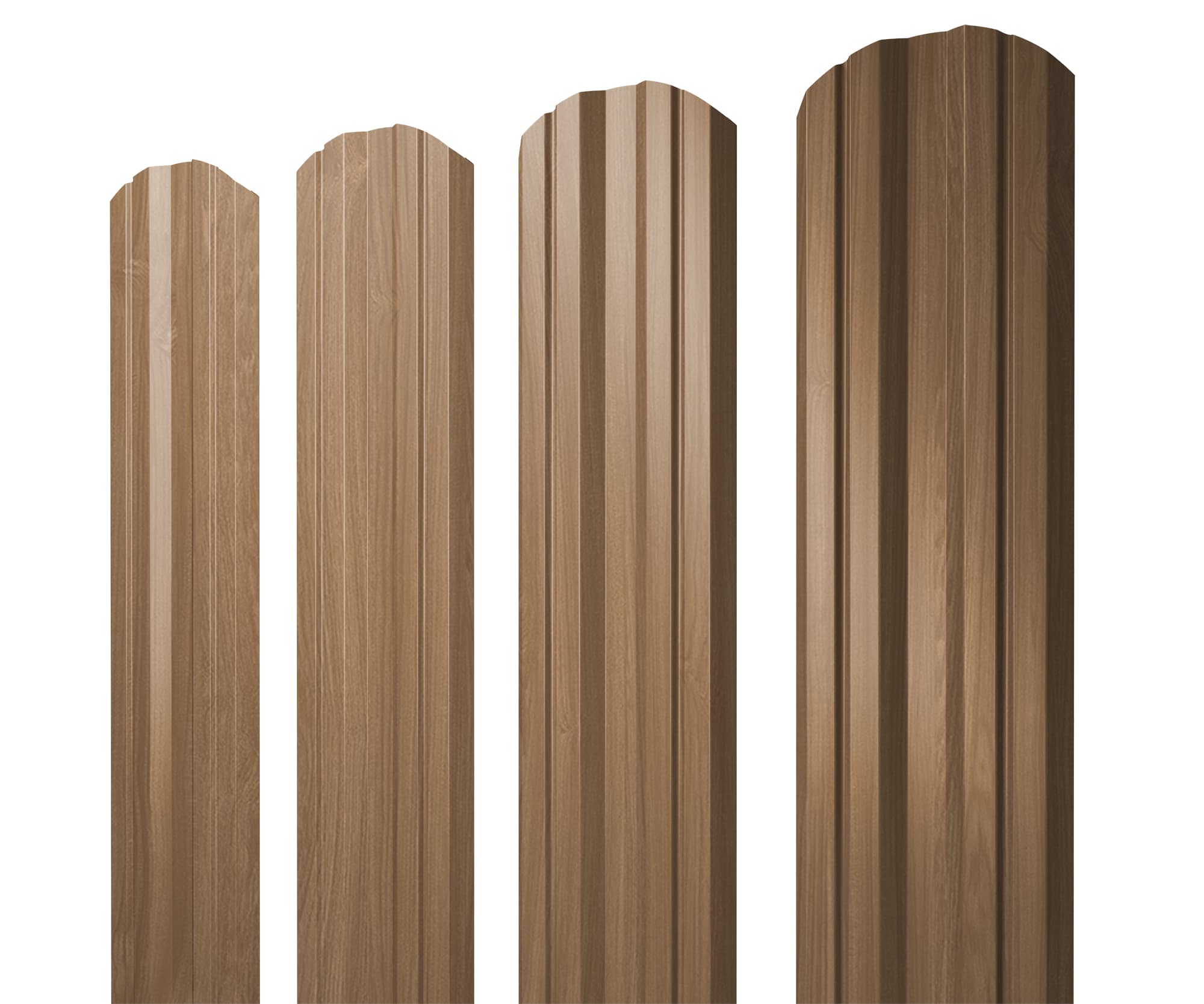 Штакетник Twin фигурный 0,45 Print Elite Honey Wood TwinColor - Image 11