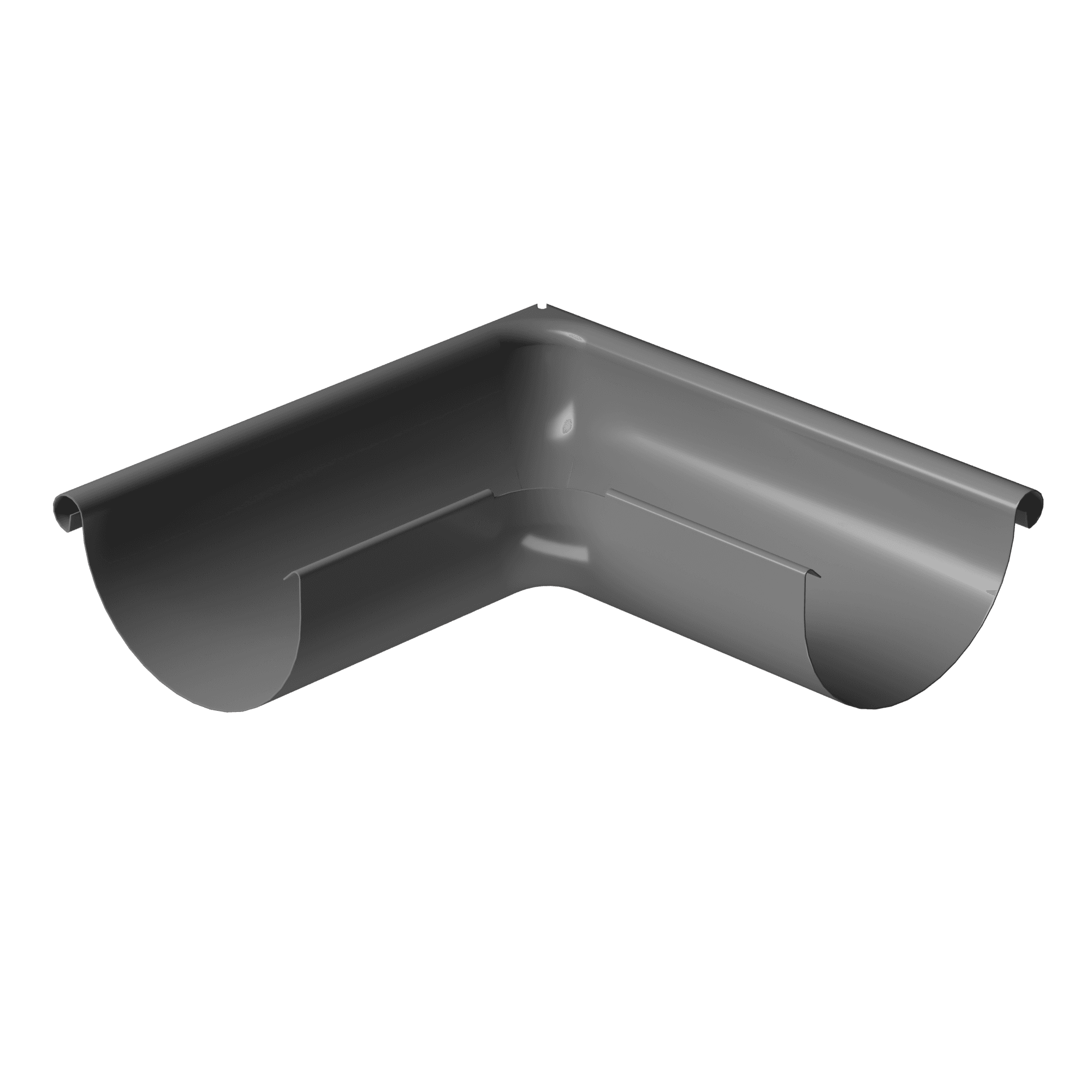 Угол желоба 90° внешний Ø125 Docke Stal Premium, RAL 7024 Графит - Image 1