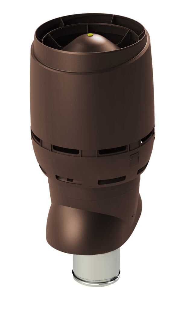 Выход вентиляционный изолированный с колпаком Vilpe FLOW XL 160P/IS/500, коричневый - Image 1