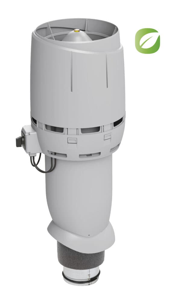 Вентилятор с колпаком Vilpe FLOW ECo125Р/700, светло-серый - Image 1