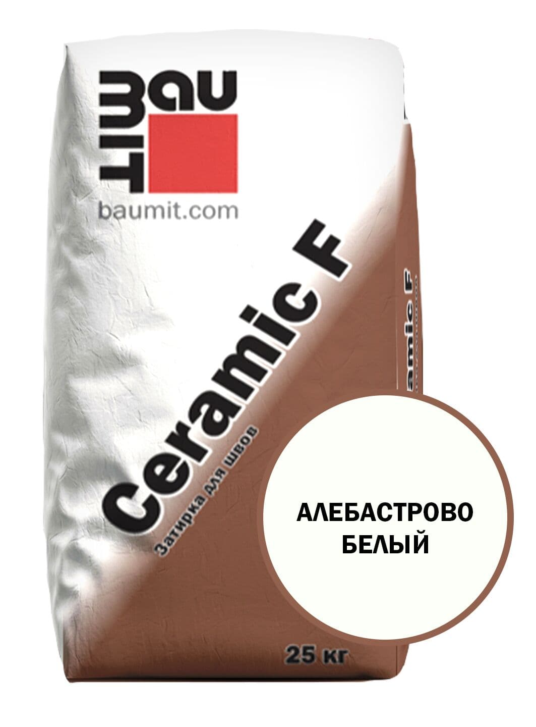 Затирка для швов Baumit Ceramic F алебастрово-белый, 25 кг - Image 1
