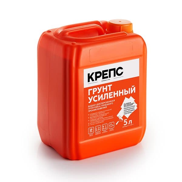 Грунтовка глубокого проникновения КРЕПС Грунт Усиленный, 5 л - Image 1