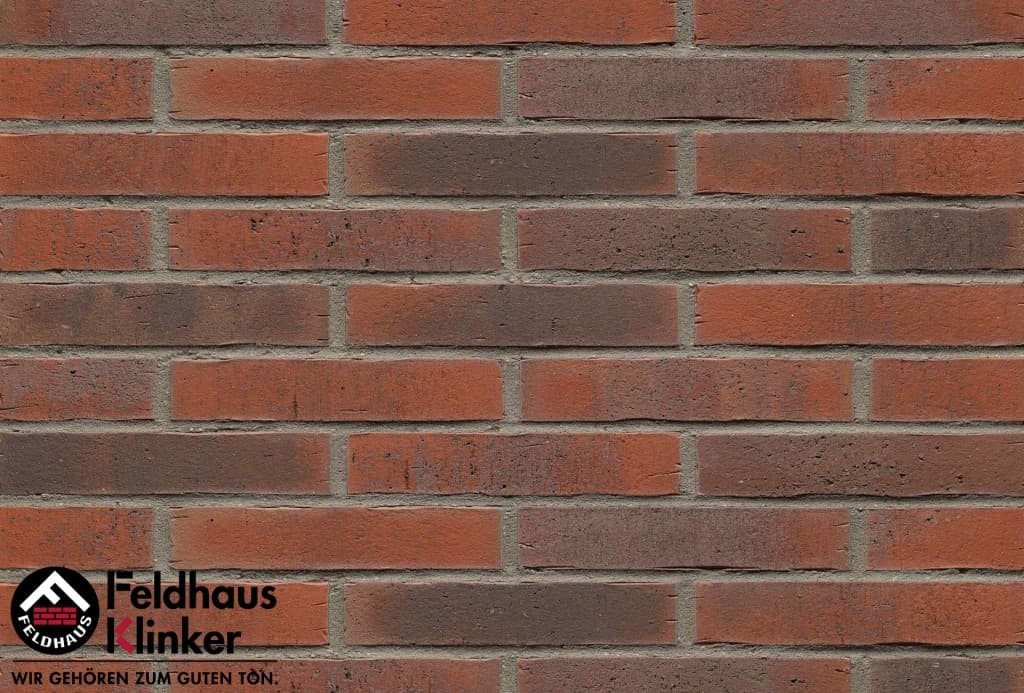 Плитка фасадная клинкерная Feldhaus Klinker R743NF14 vascu carmesi flores, 240*71*14 мм - Image 1
