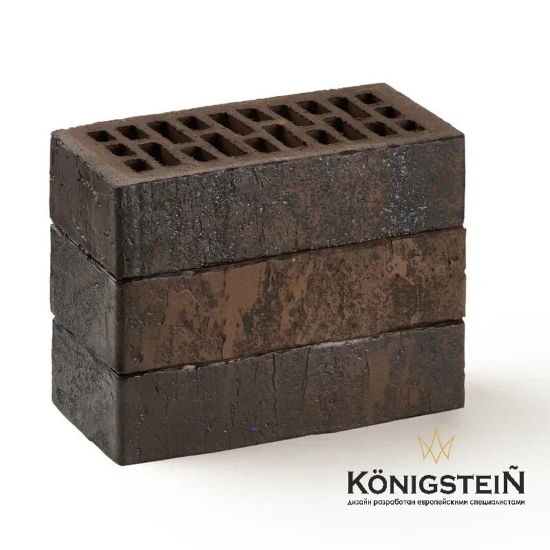 Кирпич керамический пустотелый Konigstein Мангейм карбон 1НФ УС, 250*120*65 мм - Image 2