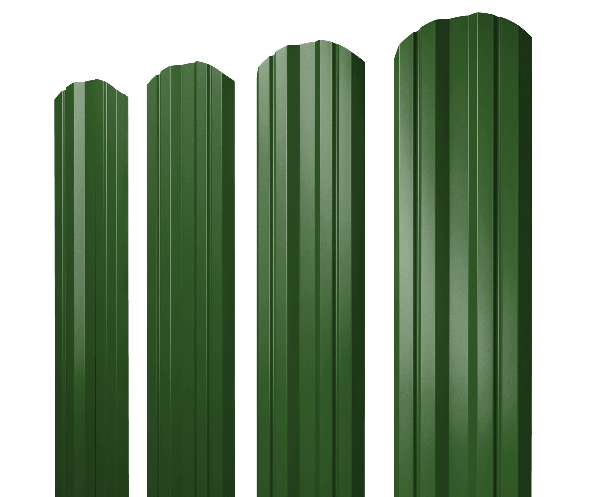 Штакетник Twin фигурный 0,45 PE RAL 6002 лиственно-зеленый - Image 11