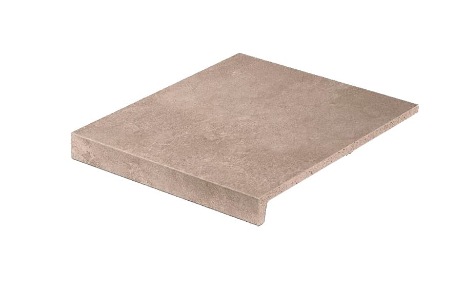 Ступень прямоугольная клинкерная Stroeher Zoe Loftstufe 972 taupe, 294*340*35*11 мм - View 1