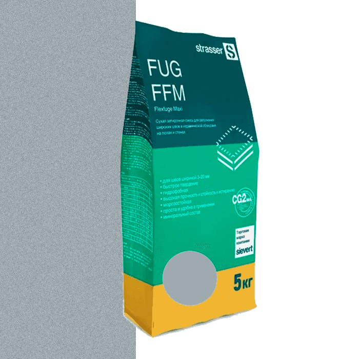 Смесь затирочная strasser FUG FFM 03 серый, 5 кг - Image 1