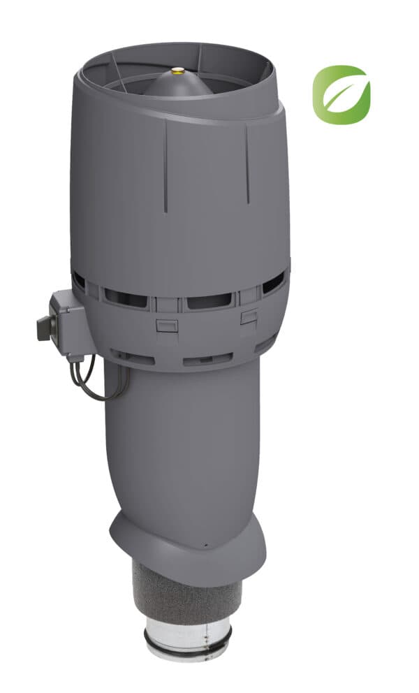 Вентилятор с колпаком Vilpe FLOW ECo125Р/700, серый - Image 1