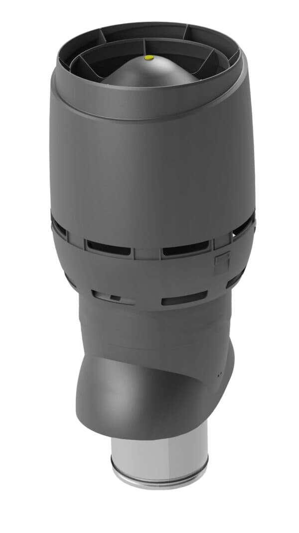 Выход вентиляционный изолированный с колпаком Vilpe FLOW XL 200P/IS/700, антрацит - Image 1