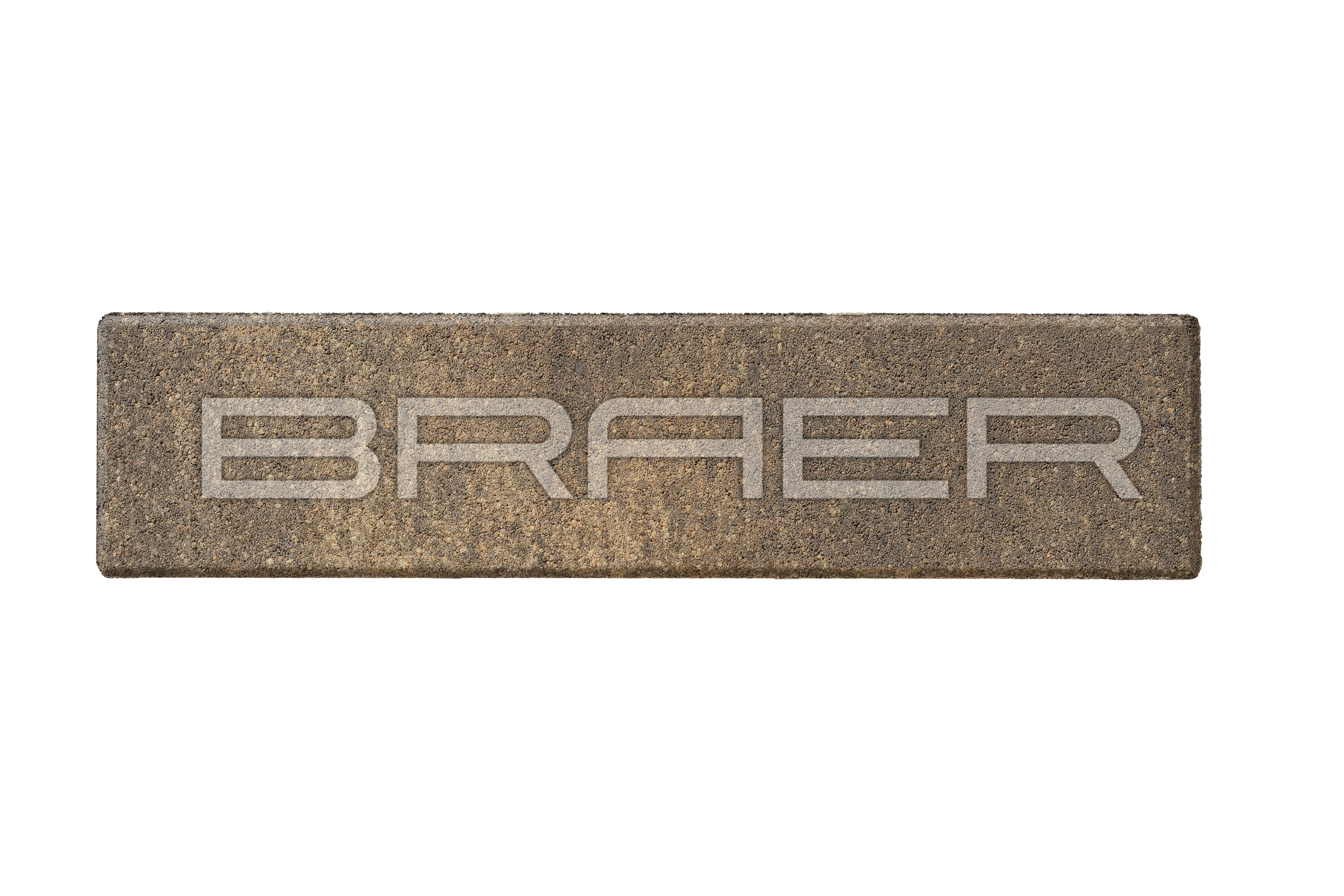 Плитка тротуарная Braer Прямоугольник Color Mix Каштан, 200*50*60 мм - Image 1