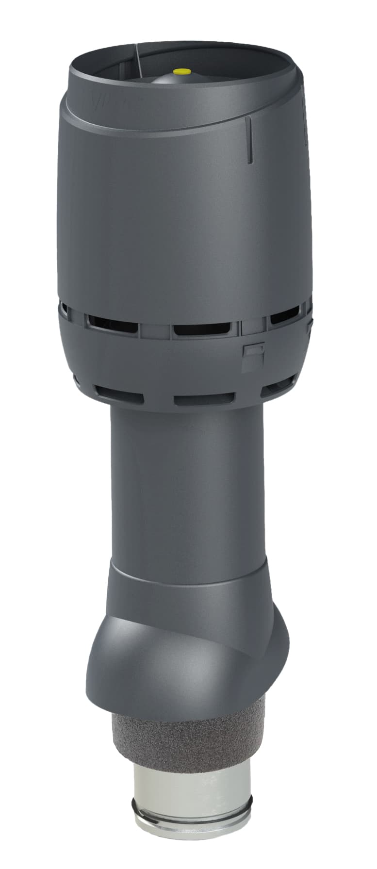 Выход вентиляционный изолированный с колпаком Vilpe FLOW 125P/IS/700, серый - Image 1
