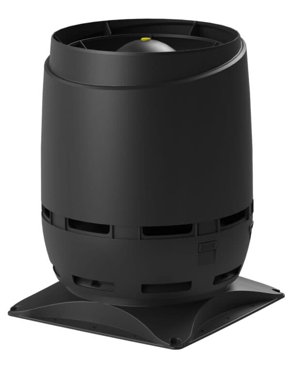 Выход вентиляционный Vilpe FLOW 200S + основание 400*400, черный - Image 1