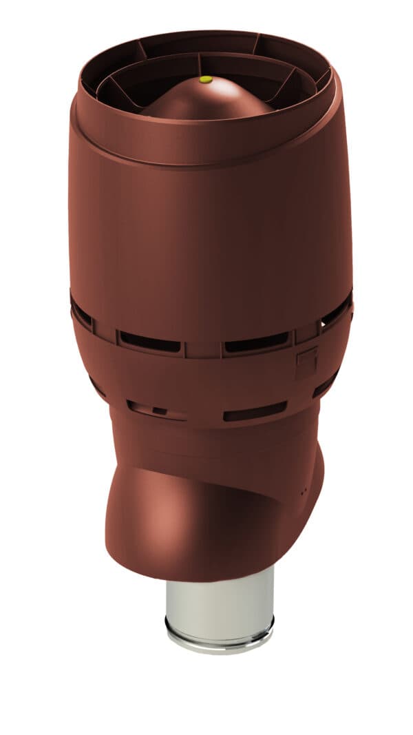 Выход вентиляционный изолированный с колпаком Vilpe FLOW XL 160P/IS/500, красный - Image 1
