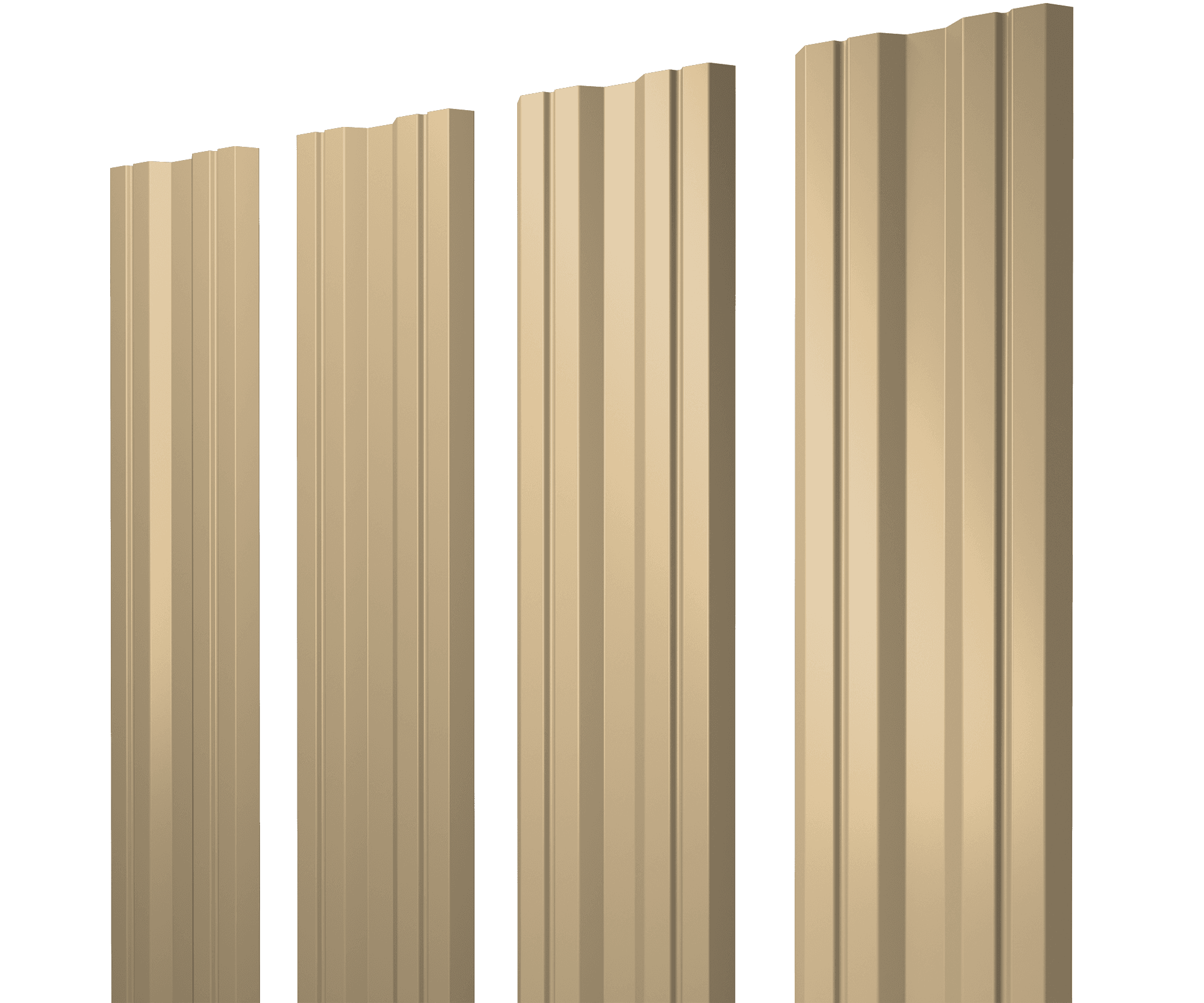 Штакетник Twin с прямым резом 0,4 PE RAL 1014 слоновая кость - Image 11
