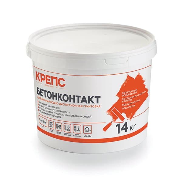 Грунтовка адгезионная КРЕПС Бетонконтакт, 14 кг - Image 1