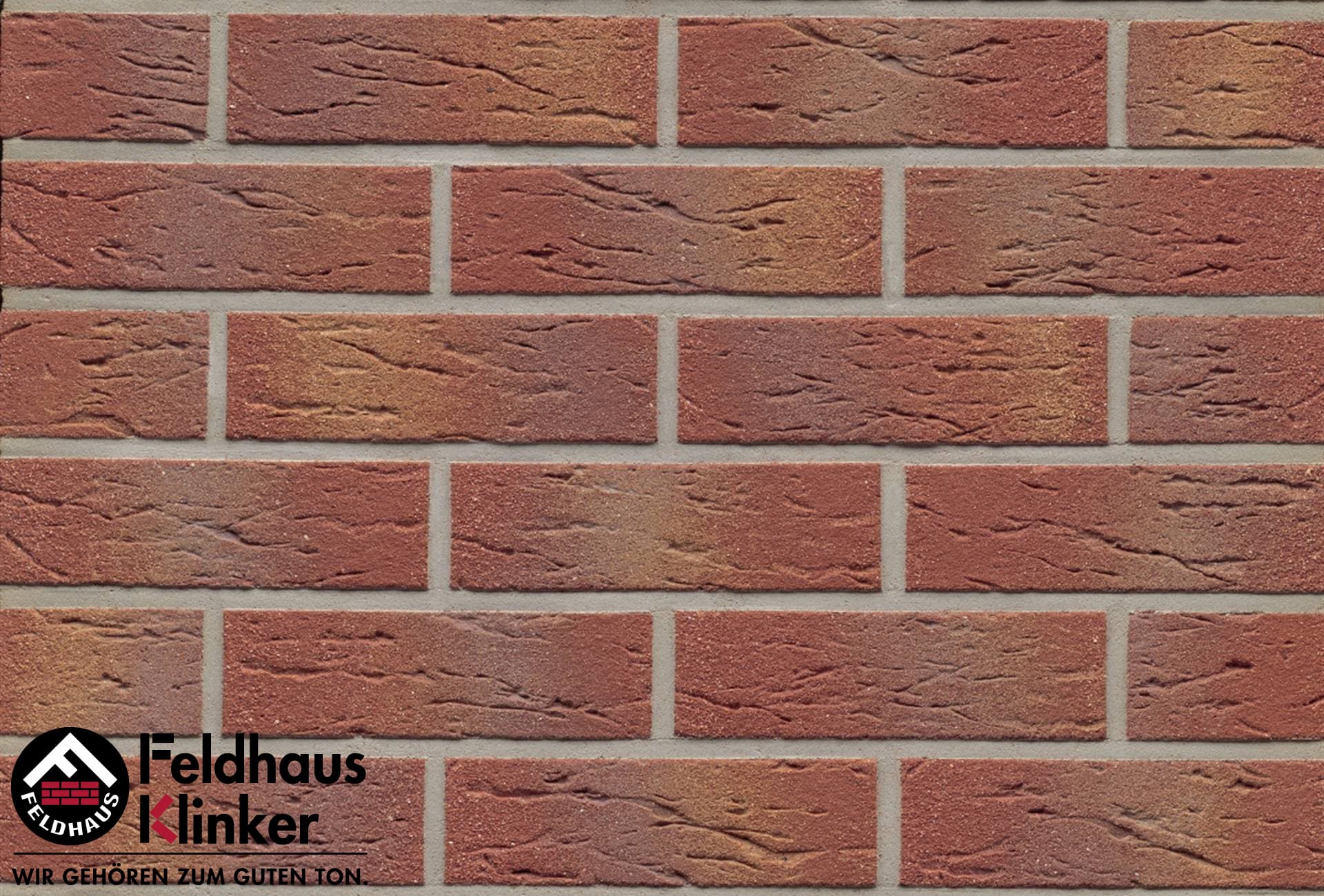 Плитка фасадная клинкерная Feldhaus Klinker R332NF9 carmesi multi mana, 240*71*9 мм - Image 1
