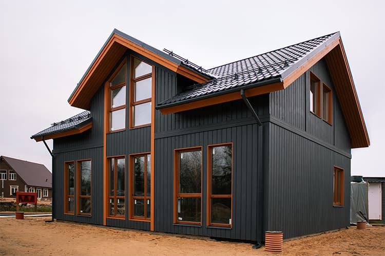 Металлочерепица классик 0,5 Satin RAL 9005 черный - View 2