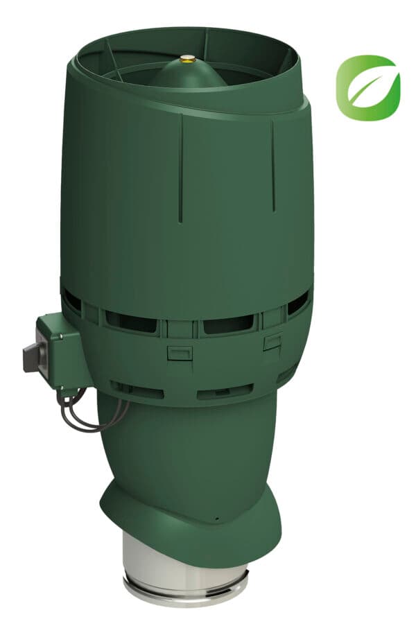 Вентилятор с колпаком Vilpe FLOW ECo160Р/500, зеленый - Image 1