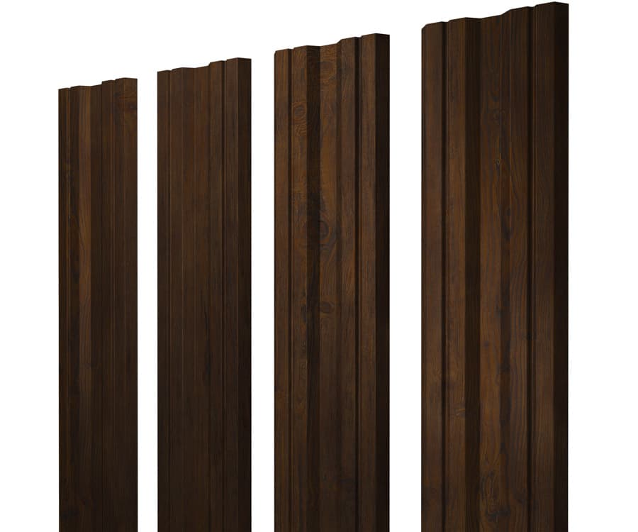 Штакетник Twin с прямым резом 0,45 Print Elite Chestnut Wood - Image 1