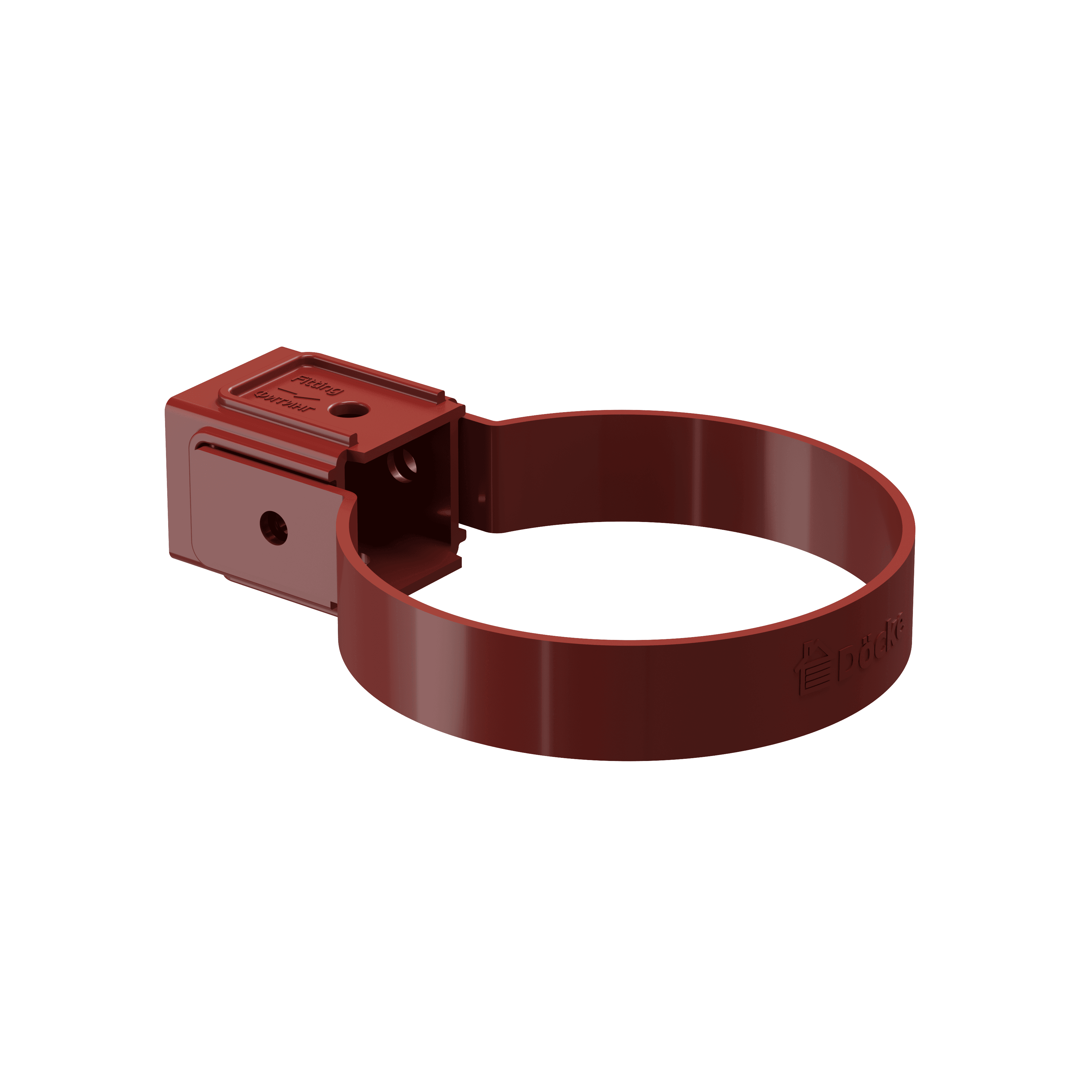 Docke STANDARD Хомут универсальный 80 мм (Красный 3005) - Image 1