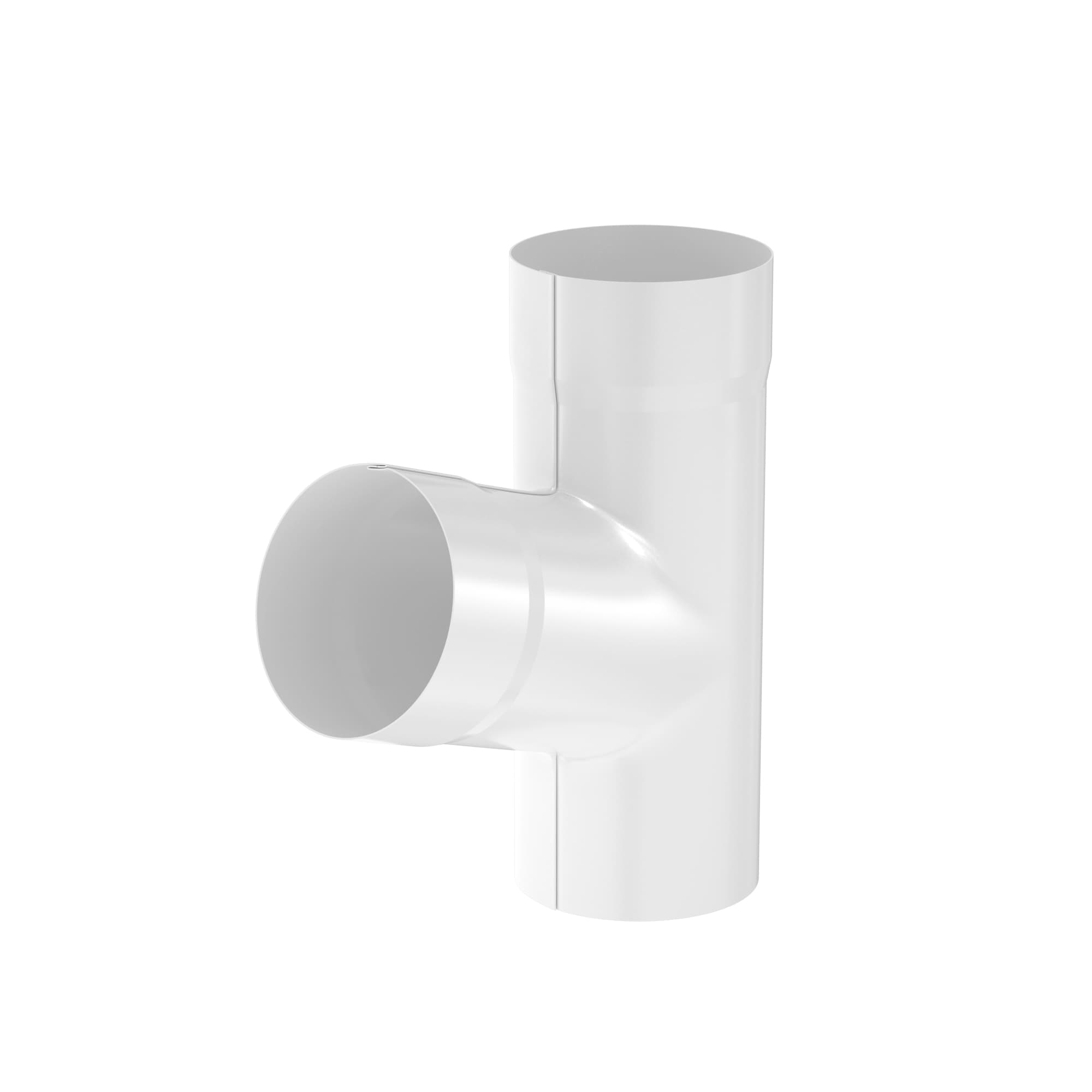 Тройник Ø100 AquaSystem PU белый RAL 9003 - Image 1