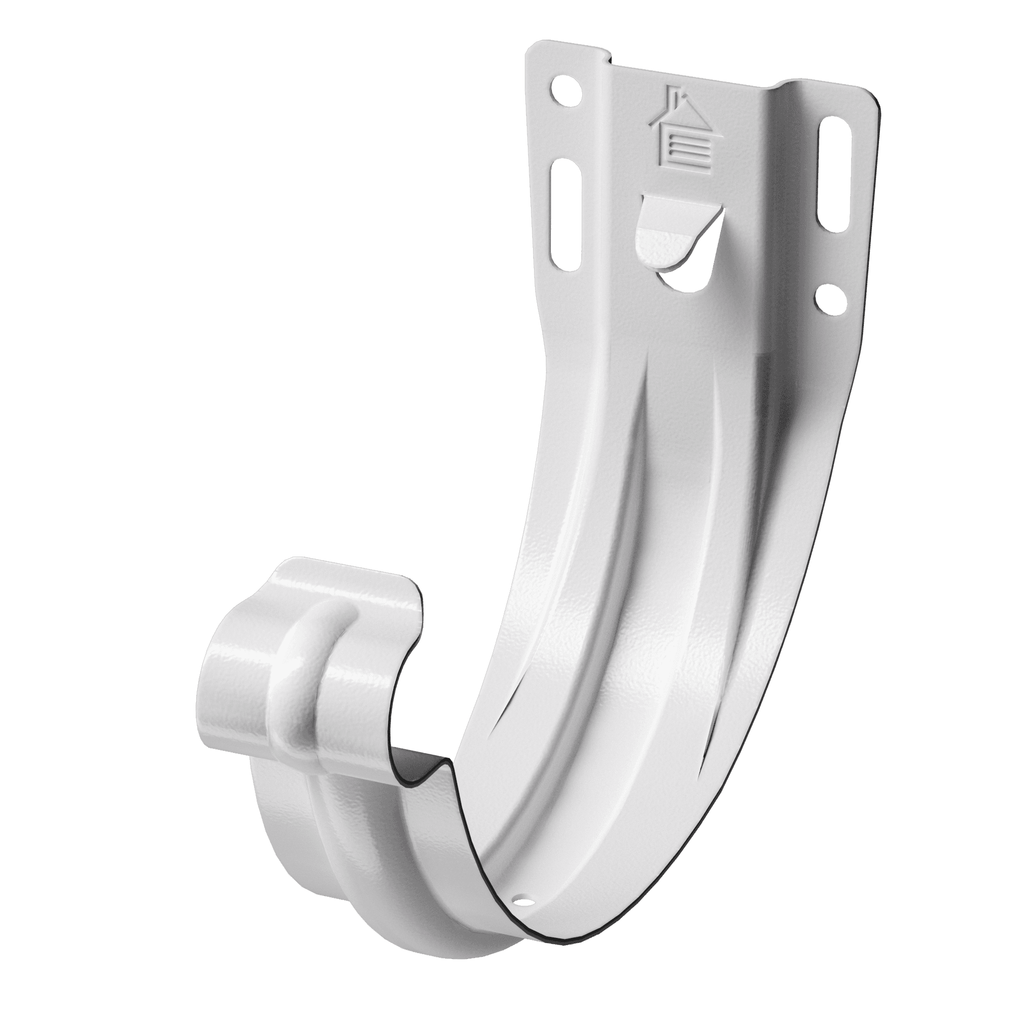 Кронштейн карнизный Ø125 Docke Stal Premium, RAL 9003 Пломбир - Image 1