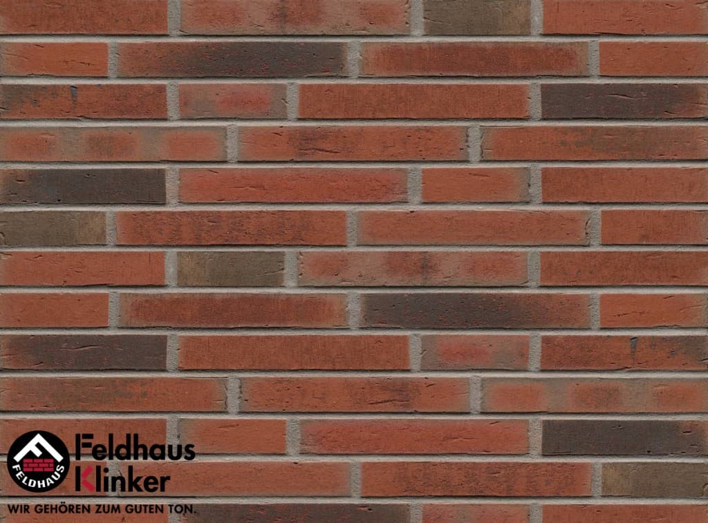 Плитка фасадная клинкерная Feldhaus Klinker R752NF14 vascu ardor carbo, 240*71*14 мм - Image 1