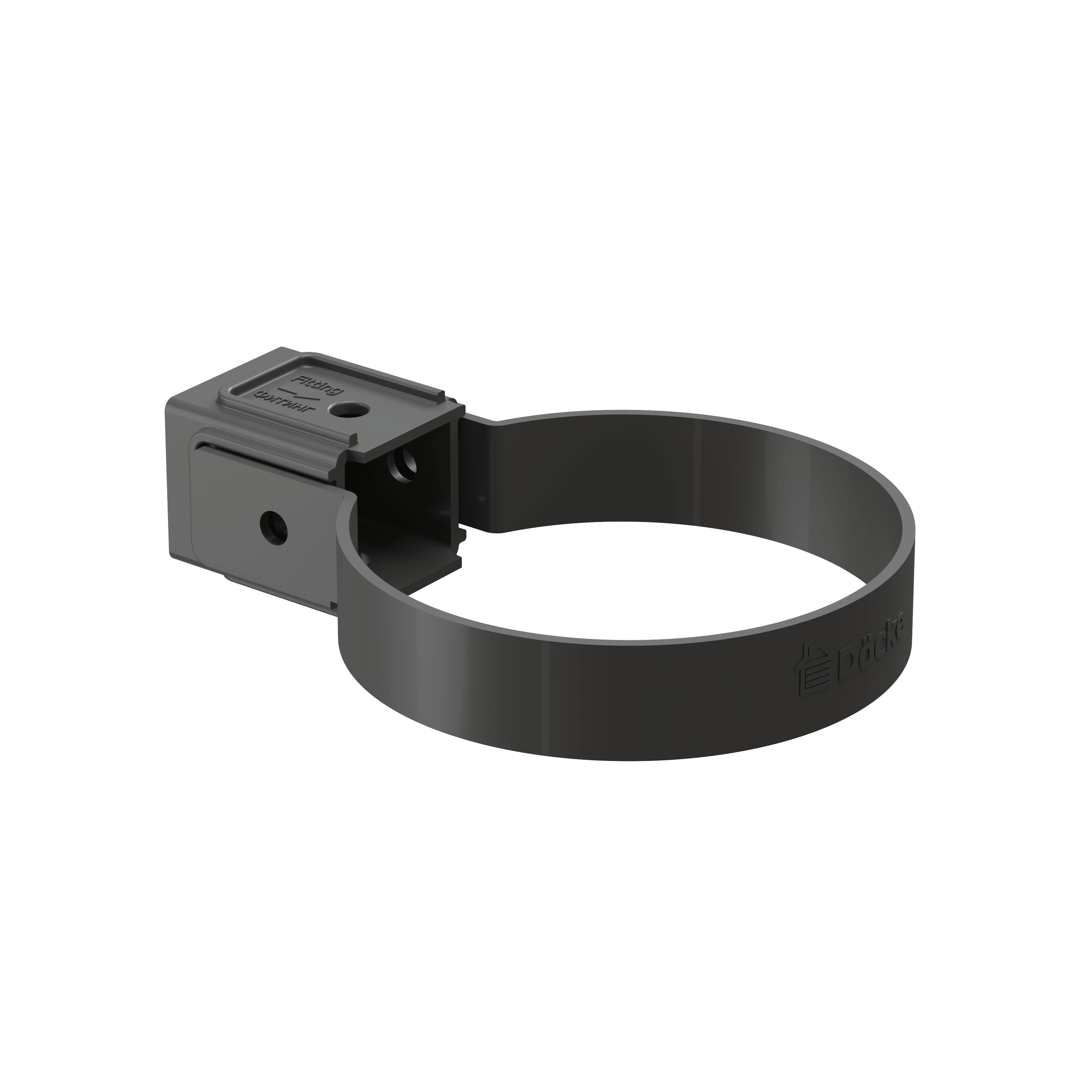 Docke STANDARD Хомут универсальный 80 мм (Серый 7024) - Image 1