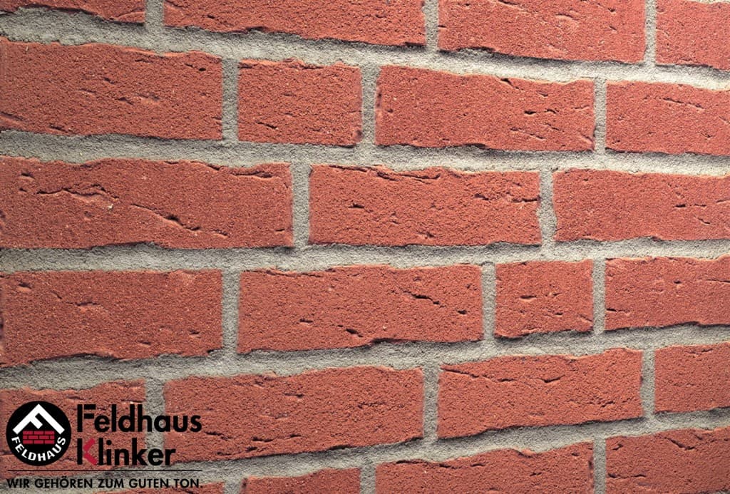 Плитка фасадная клинкерная Feldhaus Klinker R694NF14 sintra carmesi, 240*71*14 мм - Image 2