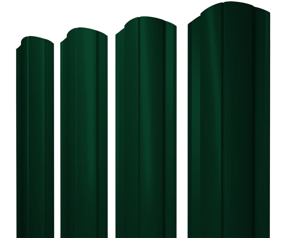 Штакетник Круглый фигурный 0,45 PE RAL 6005 зеленый мох - Image 1