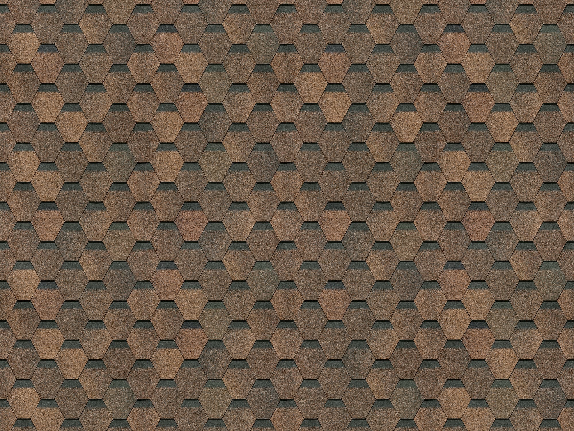 Черепица гибкая Docke Eurasia Шестигранник, Светло-коричневый (3 м²/уп)  - Image 1