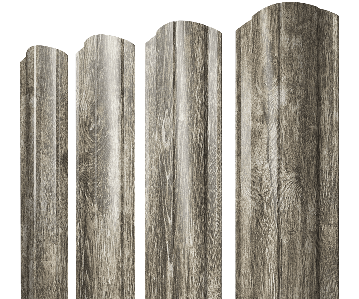 Штакетник Круглый фигурный 0,45 Print Elite Nordic Wood TwinColor - Image 17