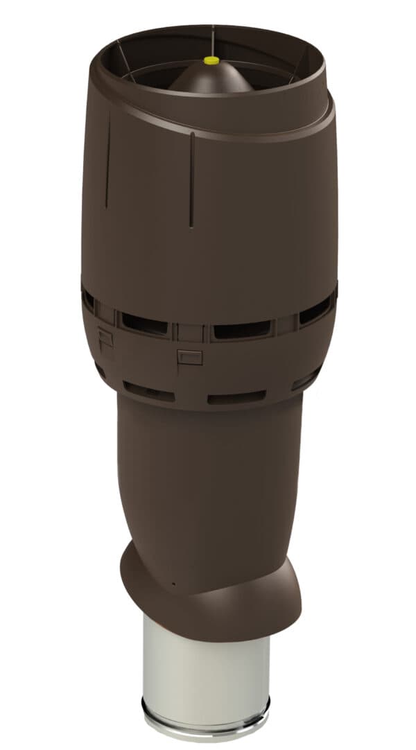 Выход вентиляционный изолированный с колпаком Vilpe FLOW 160P/IS/700, коричневый - Image 1