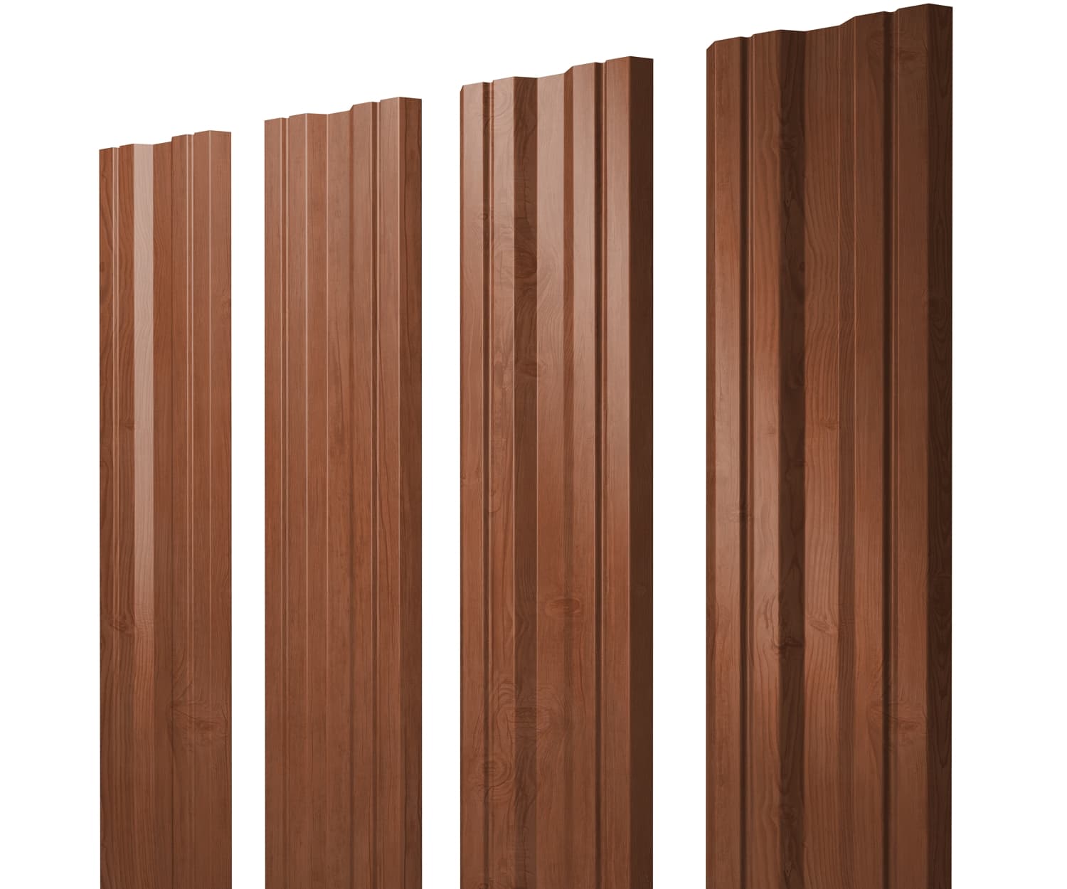 Штакетник Twin с прямым резом 0,45 Print Elite Rowan Twin с прямым резомColor - Image 1