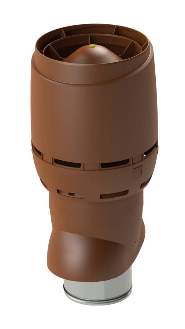 Выход вентиляционный изолированный с колпаком Vilpe FLOW XL 250P/IS/700, кирпичный - Image 1