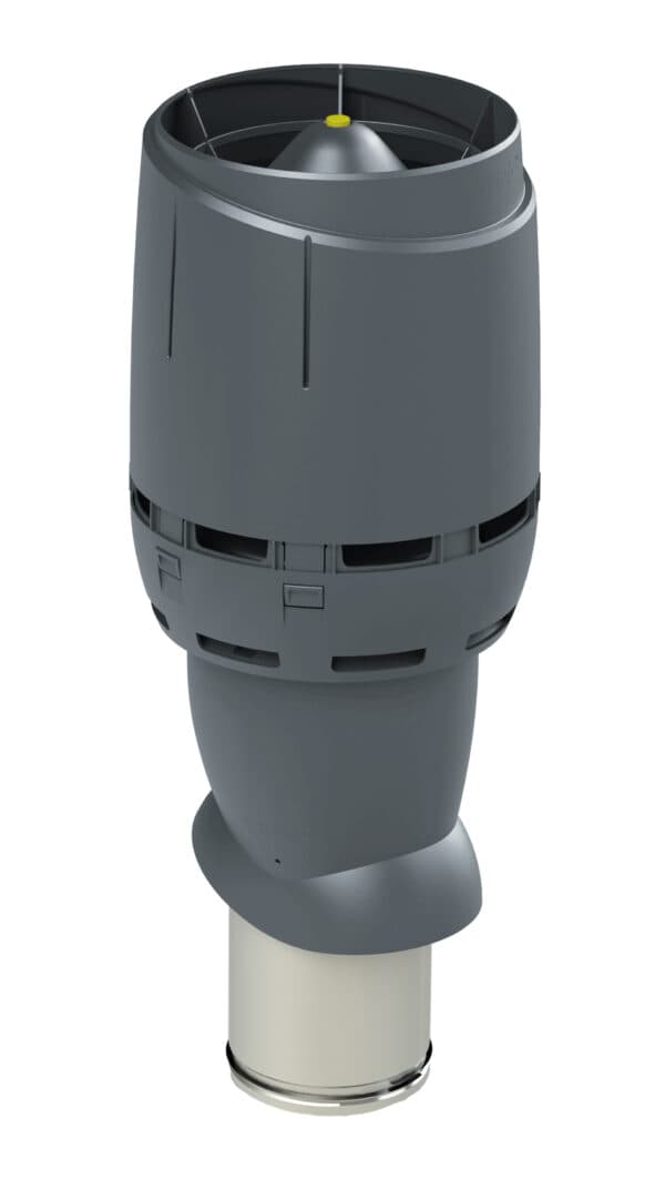 Выход вентиляционный изолированный с колпаком Vilpe FLOW 160P/IS/500, серый - Image 1