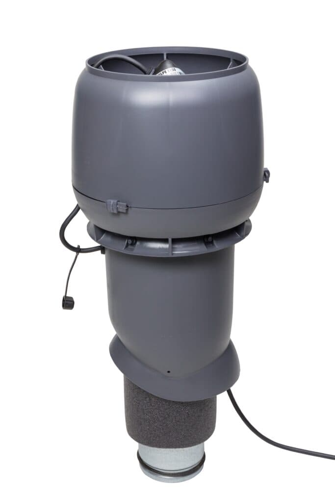 Вентилятор с шумопоглотителем Vilpe E190P/Ø125/500, серый - Image 1