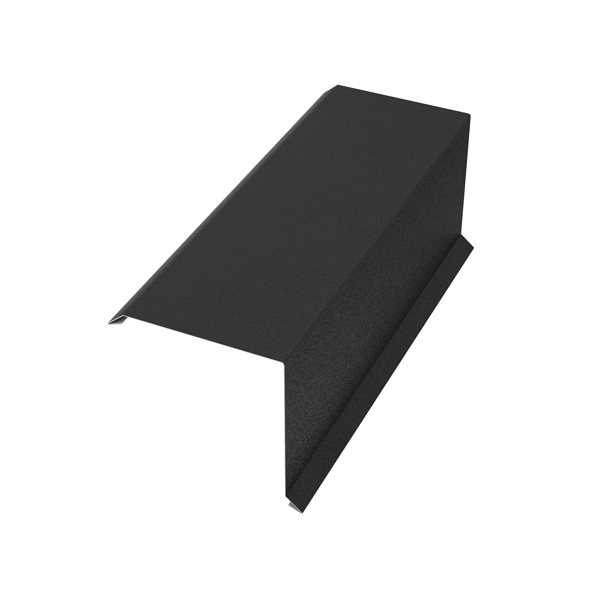 Планка торцевая наружная L=2 м AquaSystem Rooftop Бархат черный матовый RAL 9005 - Image 1