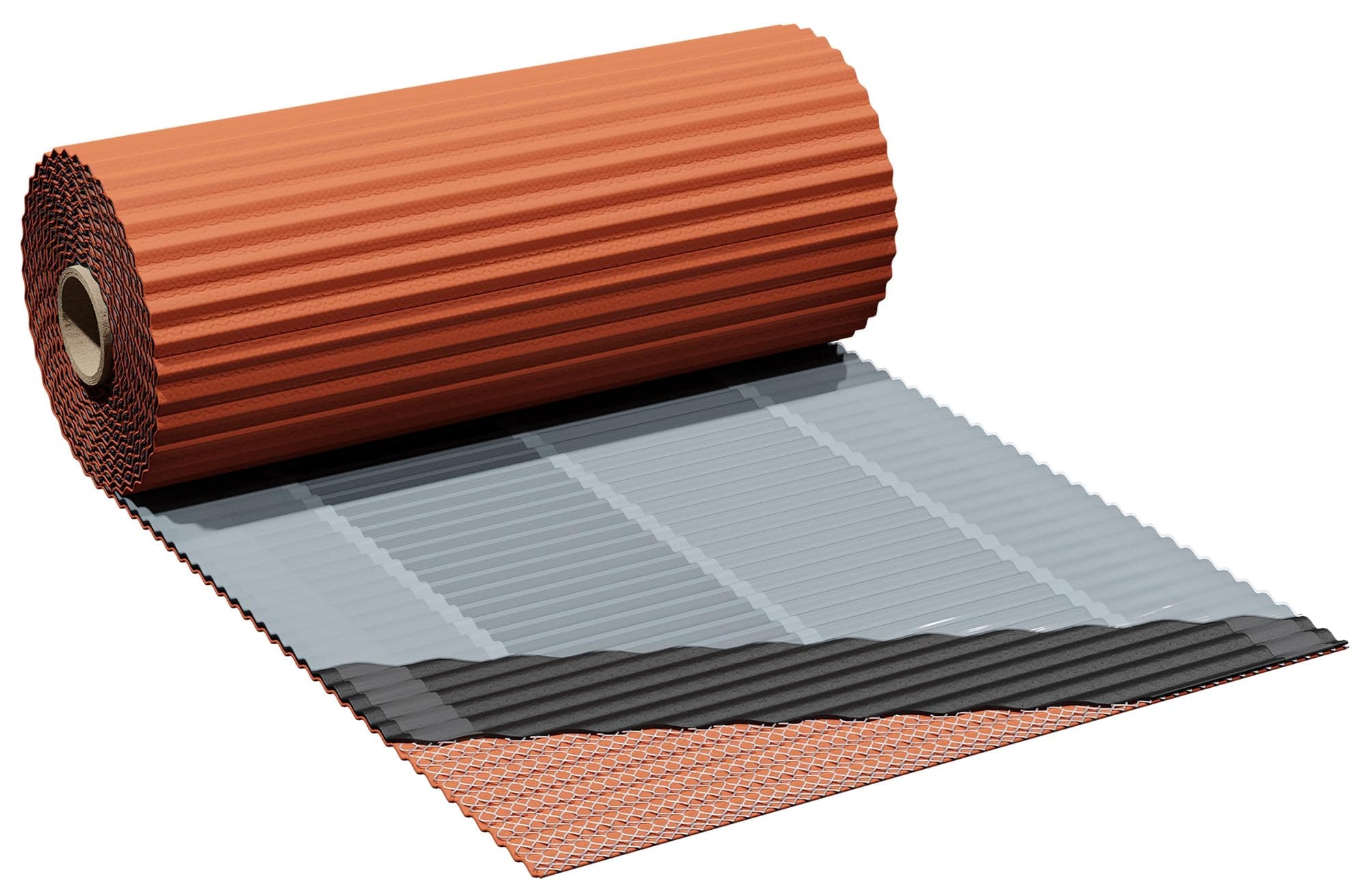 Лента для примыкания гофрированная Eurovent FLEX ULTRA кипичный RAL 8004 - Image 1