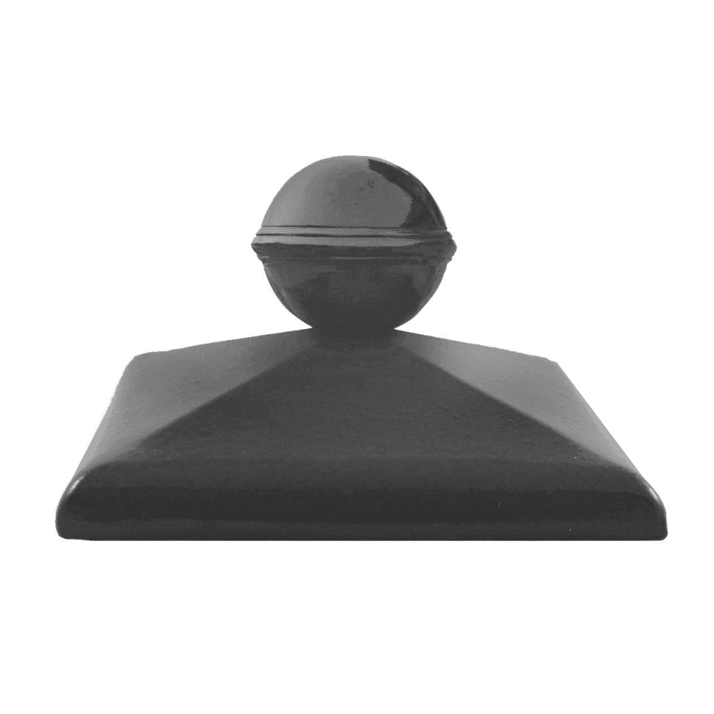 Колпак для забора с шаром ZG Clinker С42 графит ангоб 425*425 мм - Image 1
