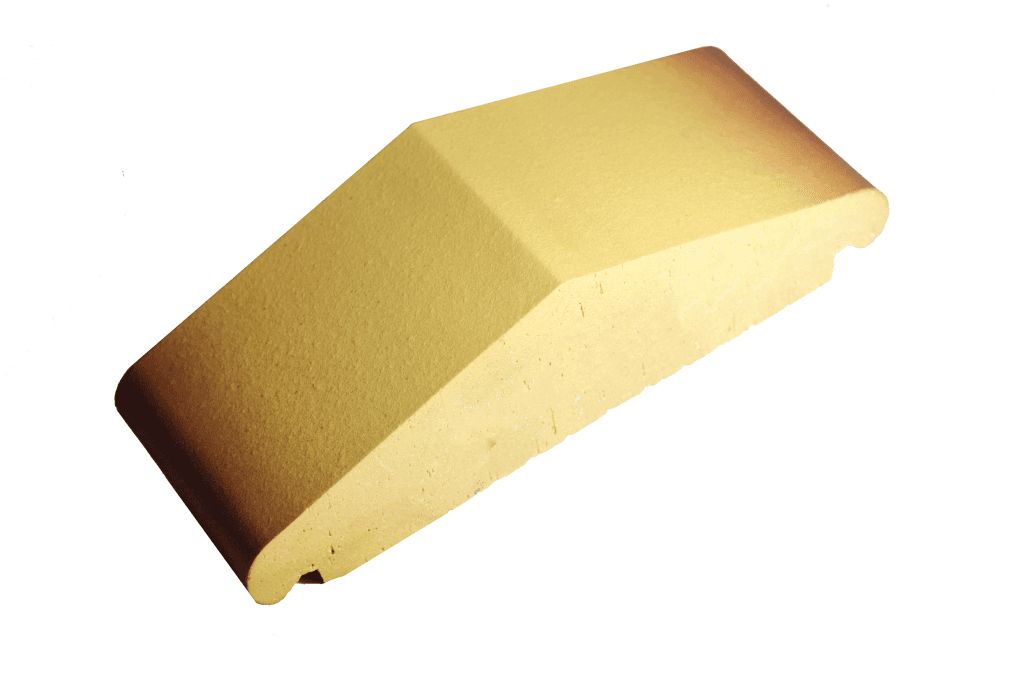Профильный кирпич узкий ZG Clinker K25 Р желтый ангоб тушевой 310*65*90 мм - Image 1